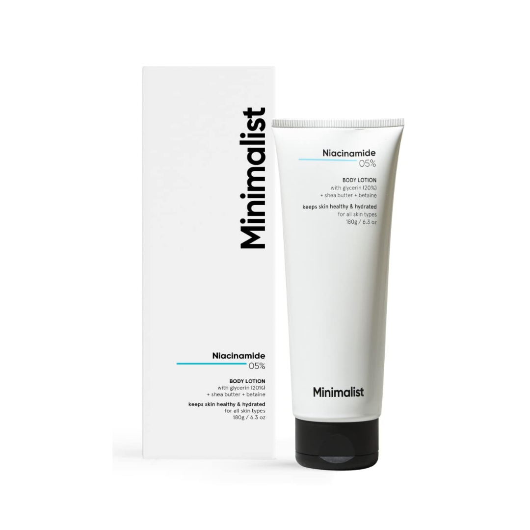 Minimalist 5% Niacinamide Day and Night Face Serum with Vit B3 and Hyaluronic Acid For Women and Men for Dry and Sensitive Skin (180 ml) - Niram Global Private Limited