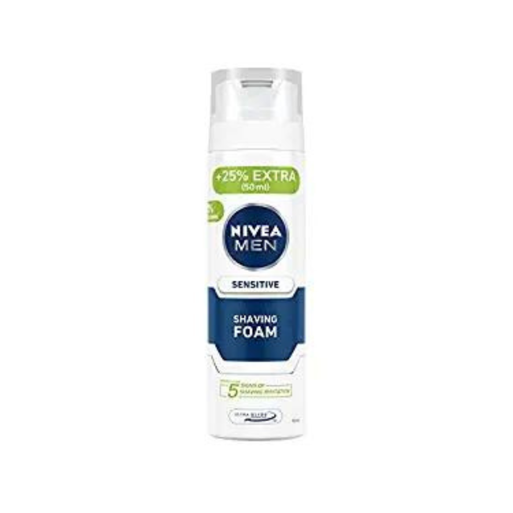 Nivea Men Sensitive Shaving Foam (200ml) - Niram Global Private Limited