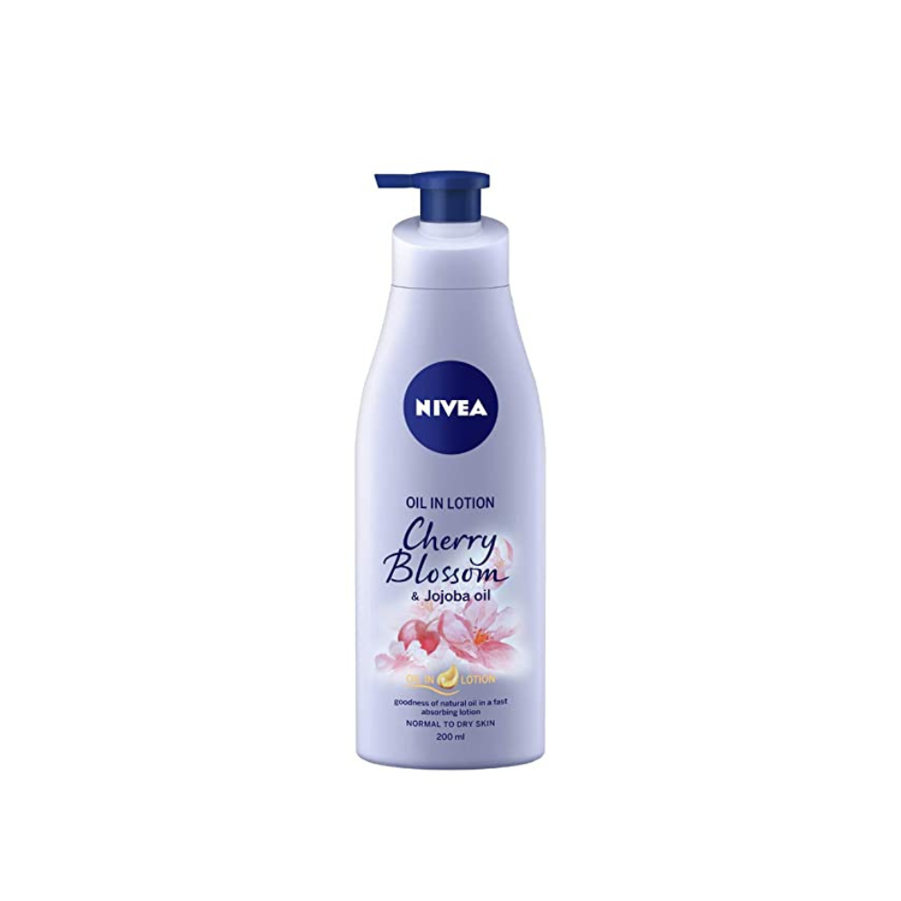 Nivea Oil In Lotion - Cherry Blossom & Jojoba Oil (200ml) - Niram Global Private Limited