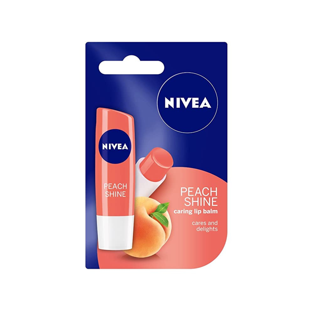 Nivea Peach Shine Lip Balm (4.8gm) - Niram Global Private Limited