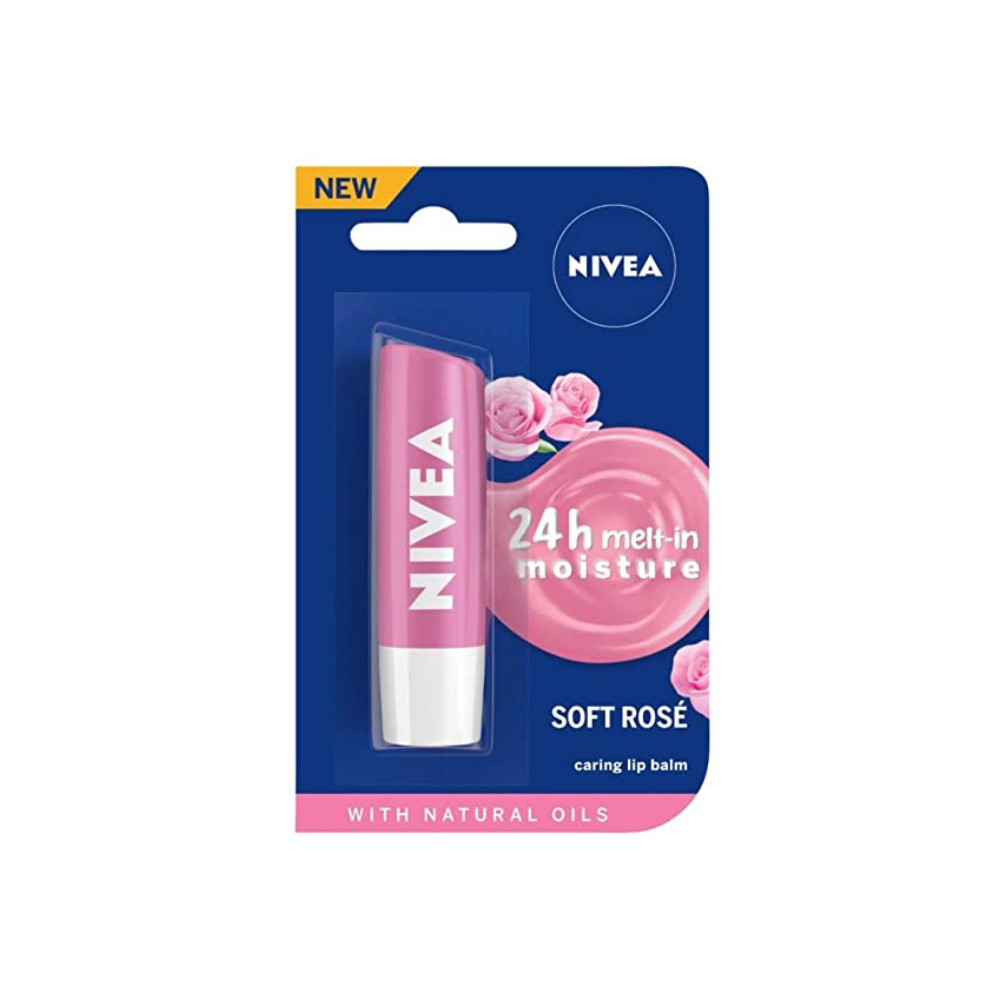 Nivea Soft Rose Lip Balm (4.8gm) - Niram Global Private Limited