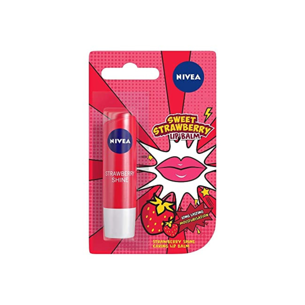 Nivea Sweet Strawberry Lip Balm Limited Edition (4.8gm) - Niram Global Private Limited