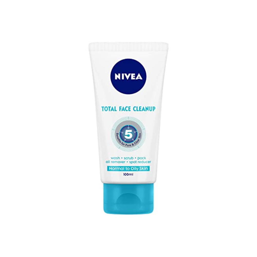 Nivea Total Face Cleanup Face Wash (100ml) - Niram Global Private Limited