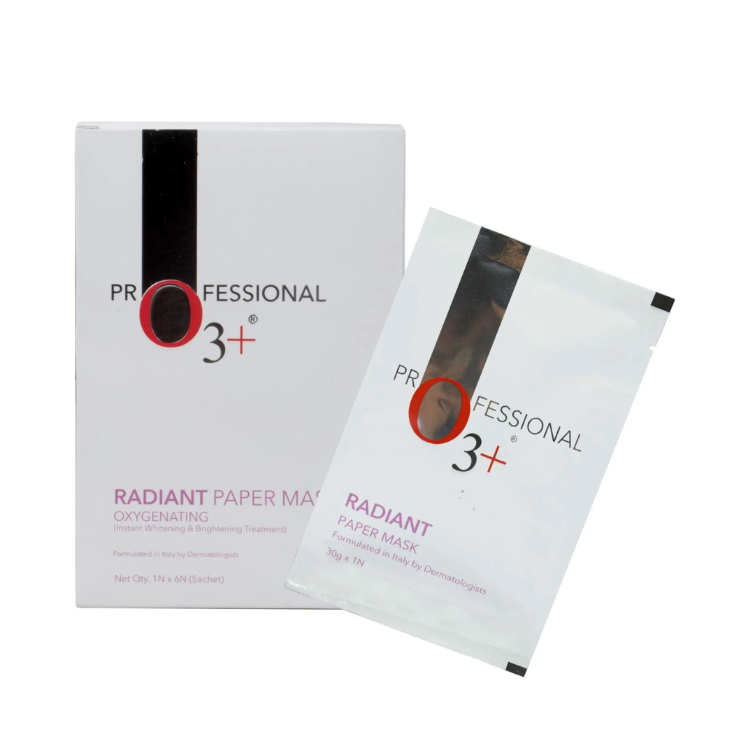 O3+ Professional Radiant Paper Mask Oxygenating (Pack of 6) - Niram Global Private Limited