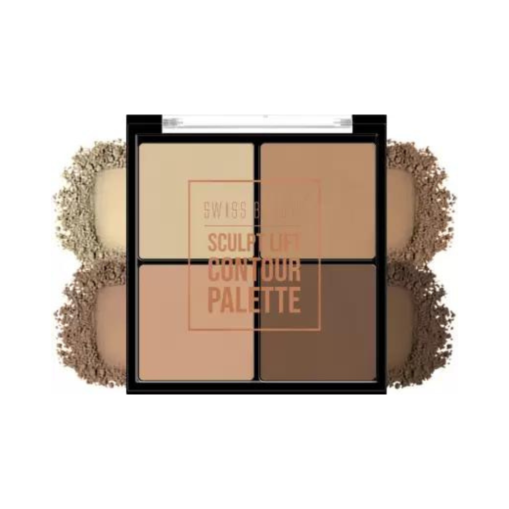 Swiss Beauty Sculpt Lift Contour Palette 4 Highly Pigmented Colors Highlighter Palette - (Shade-01, 14gm) - Niram Global Private Limited