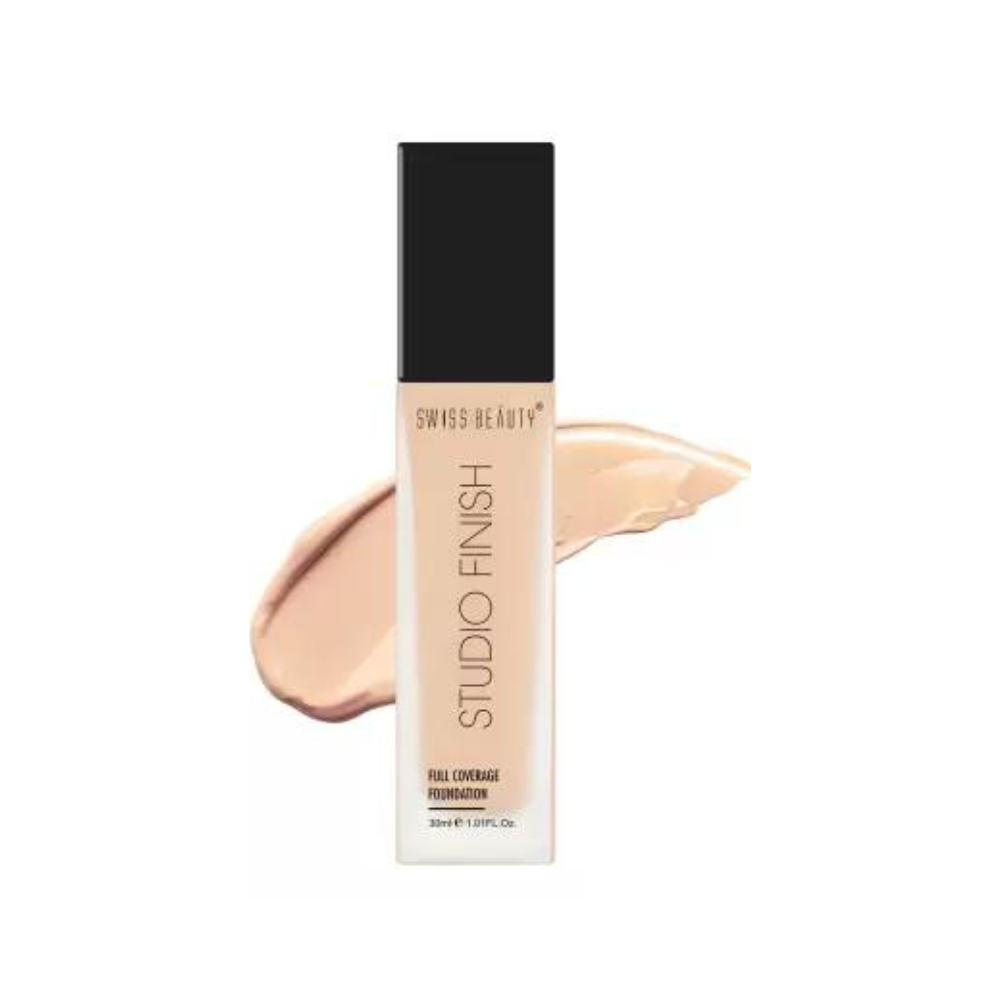 SWISS BEAUTY Studio Finish Full Coverage Foundation - (Ivory Rose, 30ml) - Niram Global Private Limited