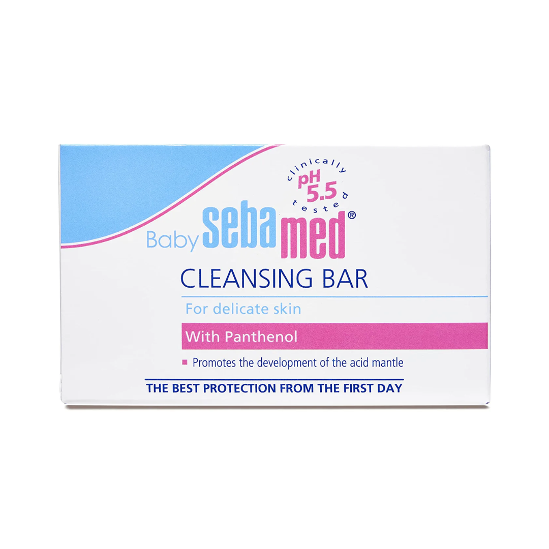 Sebamed Baby Cleansing Bar, PH 5.5, With Panthenol, No Tears & Soap Free Bar, For Delicate Skin (100g) - Niram Global Private Limited