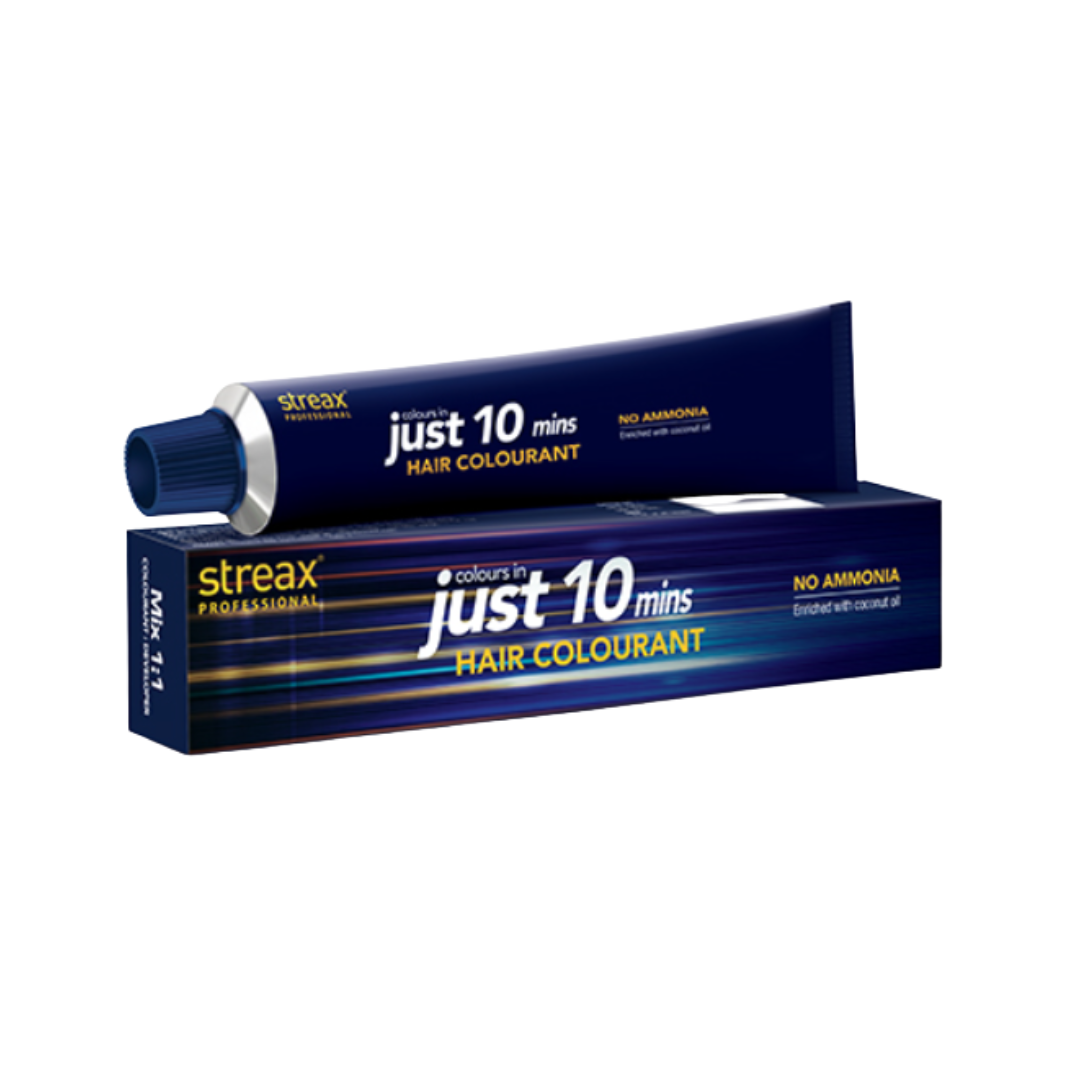 Streax professional just 10mins hair colourant, No ammonia, enriched with coconut oil (Natural black) - Niram Global Private Limited