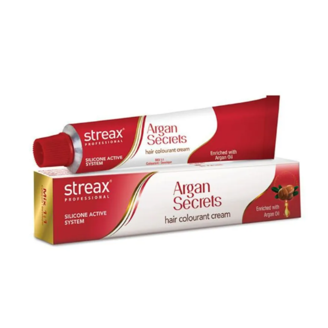 Streax Professional Argan secrets hair colourant cream, silicone active system, enriched with argan oil Dark Brown 03 - Niram Global Private Limited
