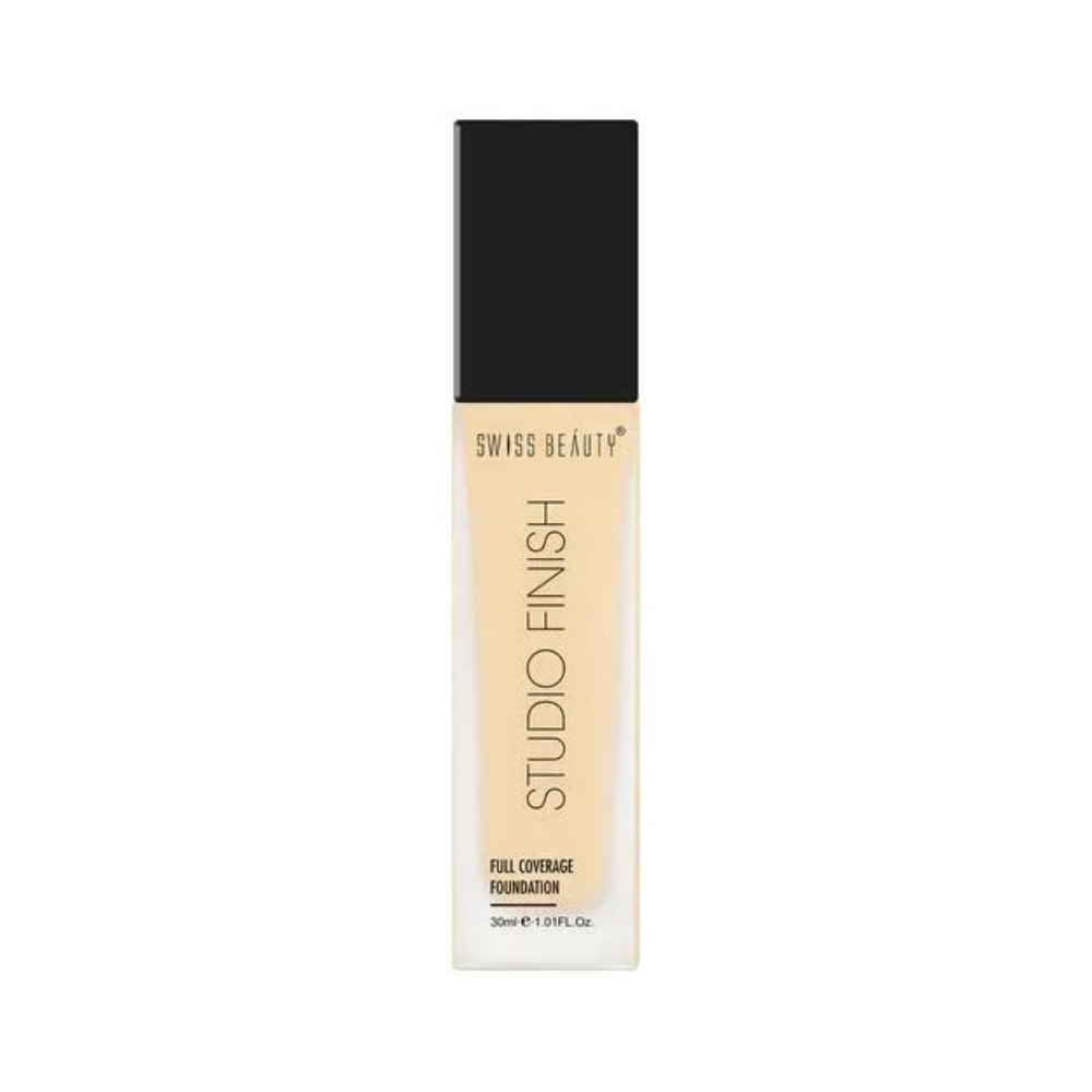 Swiss Beauty Studio Finish Full Coverage Foundation, 30 ml Ivory Fair - Niram Global Private Limited