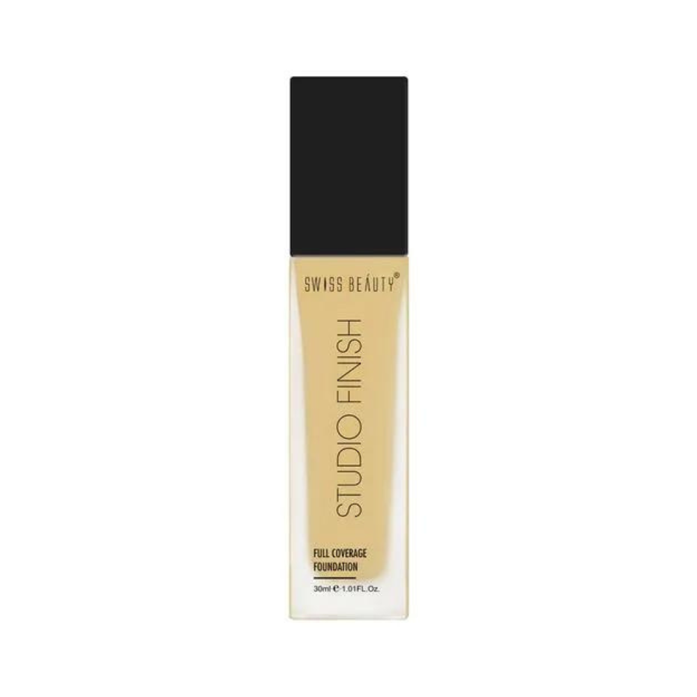 Swiss Beauty Studio Finish Full Coverage Foundation, 30 ml Medium Pale - Niram Global Private Limited