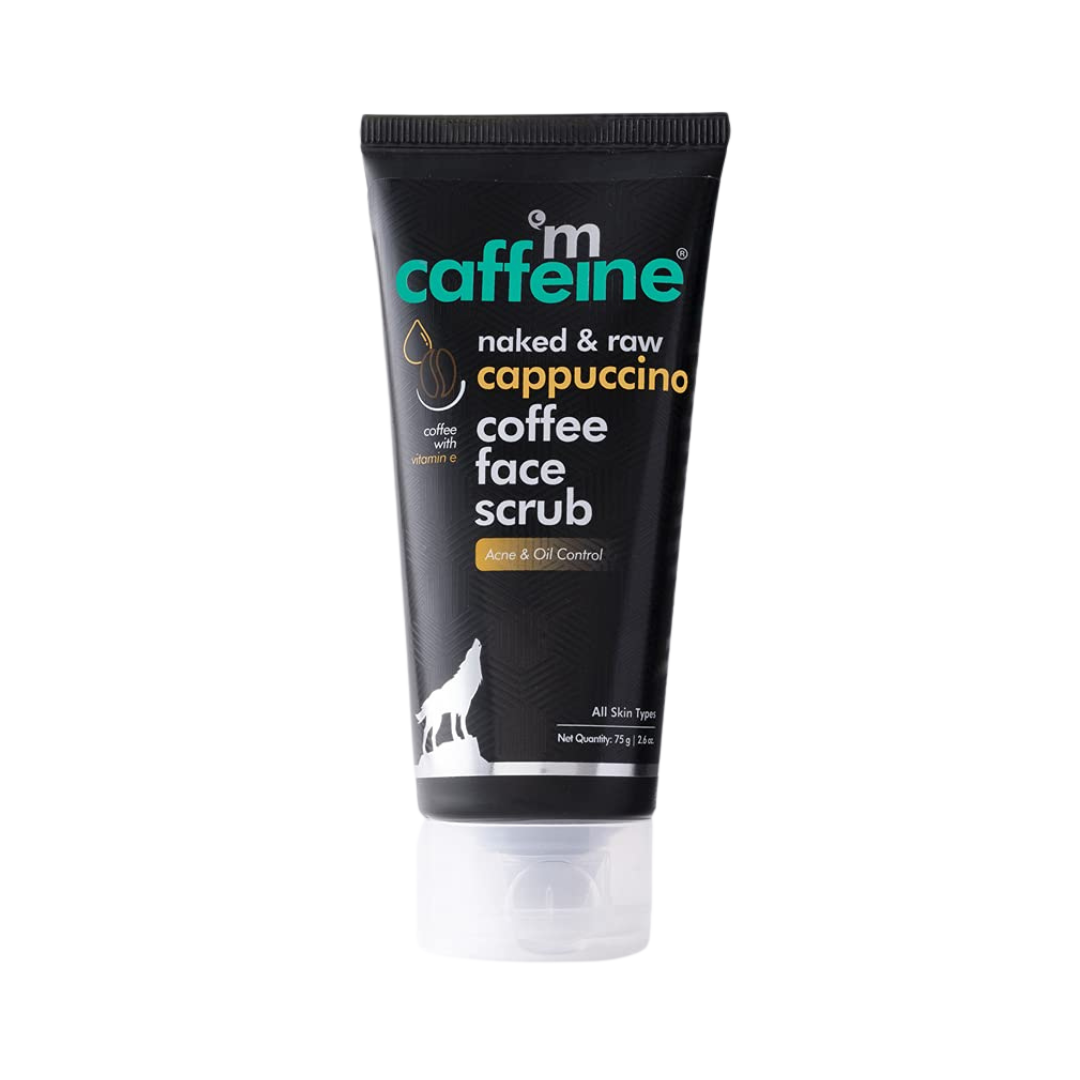 M CAFFEINE CAPPUCCINO COFFE FACE SCRUB ( ANTI & OIL CONTROL), Kills 99.9% Acne Causing Germs, For Women & Men 75G - Niram Global Private Limited