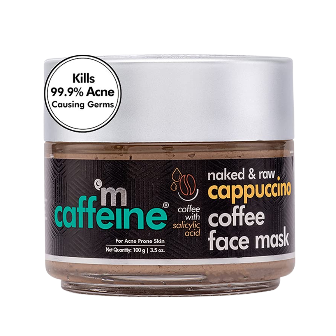 M CAFFEINE CAPPUCCINO COFFEE FACE MASK, Face Mask with Salicylic Acid for Acne & Oil Control, For All Skin Types 100G - Niram Global Private Limited