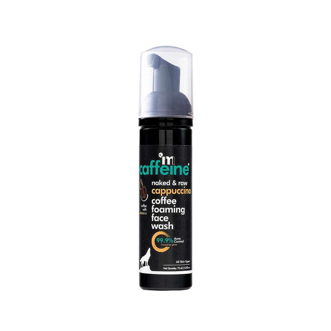 M CAFFEINE CAPPUCCINO COFFEE FOAMING FACE WASH, Oil Control Face Wash for Fresh & Glowing Skin, Natural Face Wash for Oily Skin & Acne Prone Skin 75 ML - Niram Global Private Limited