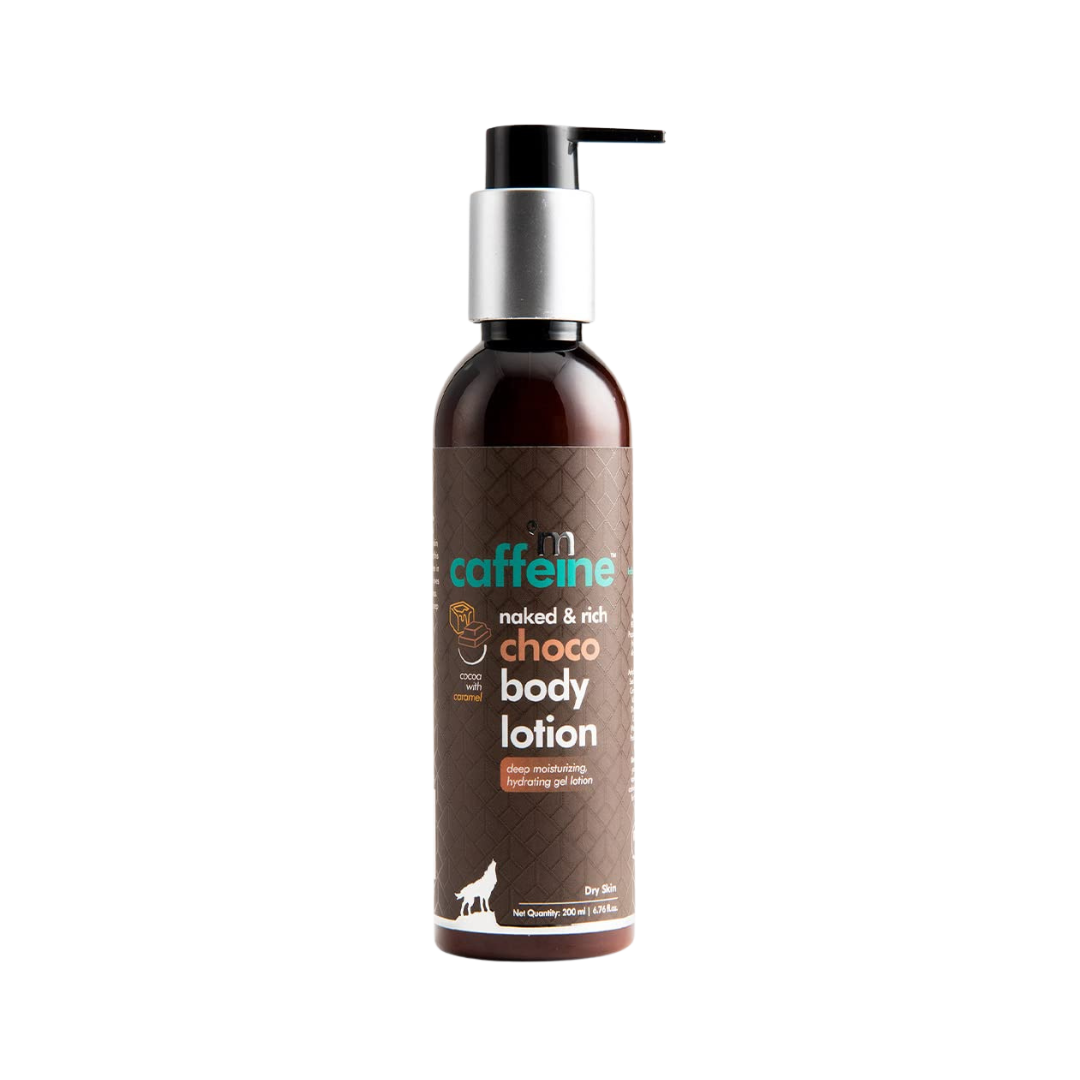 M CAFFEINE CHOCO BODY LOTION ( DEEP MOISTURISING & HYDRATING GEL ), Moisturizer for Body with Cocoa Butter & Shea Butter 200ML - Niram Global Private Limited