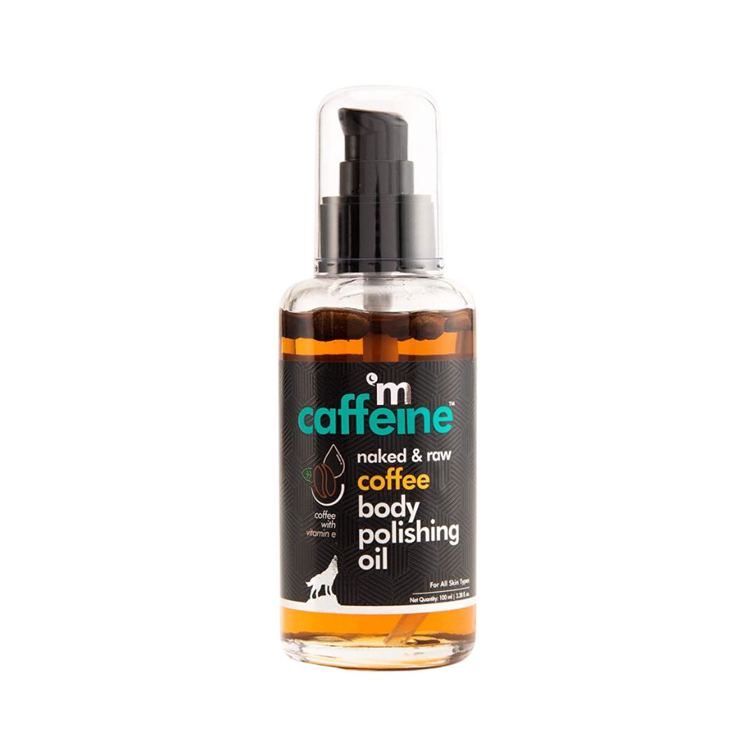 m caffeine coffee body polishing oil, Relaxing Body Polishing Massage Oil for Full Body 100ml - Niram Global Private Limited