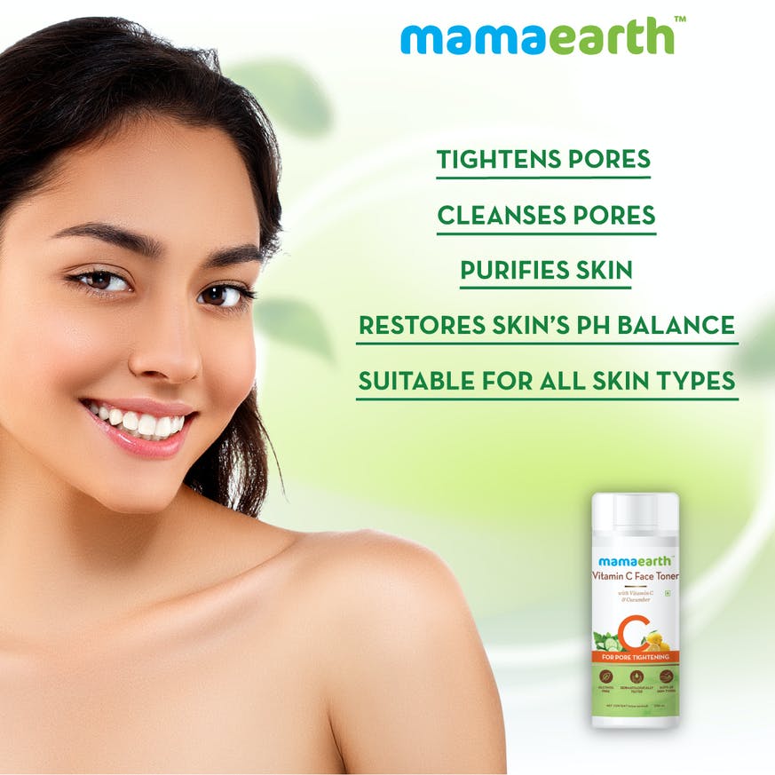 mamaearth Vitamin C Face Toner with Vitamin C & Cucumber