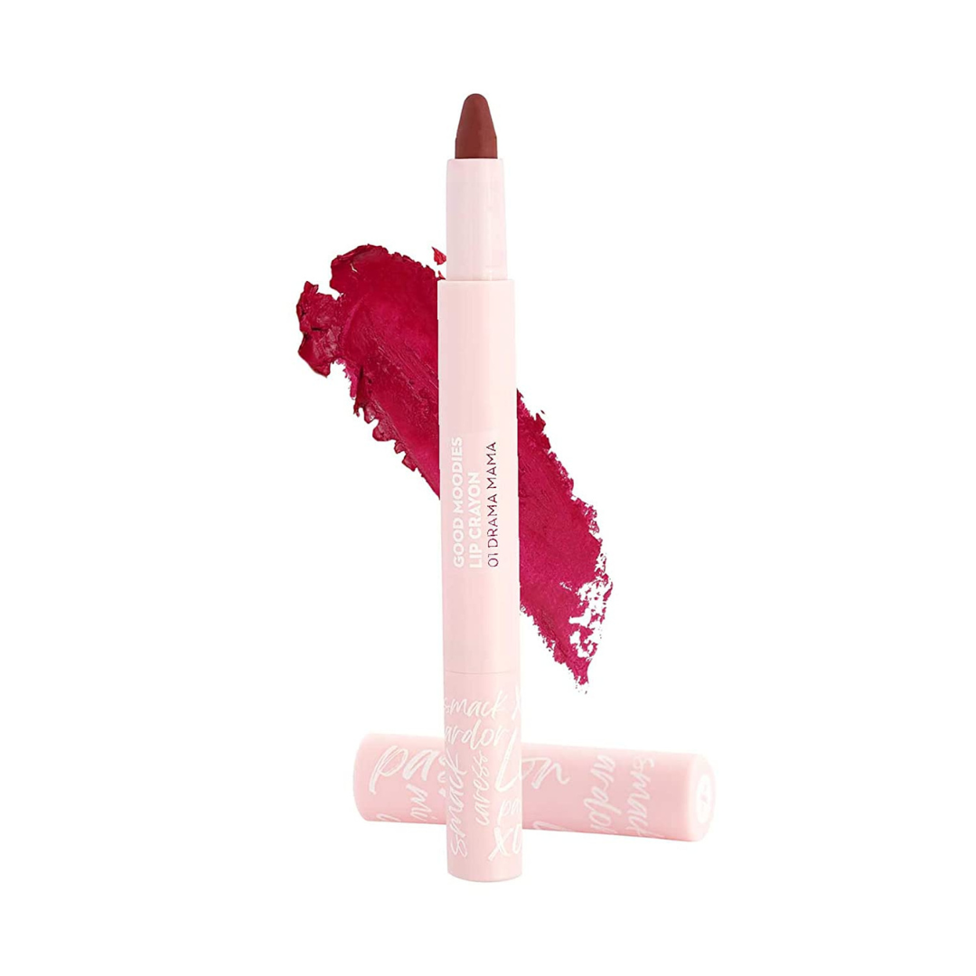 SUGAR Cosmetics good moodies lip crayon 01 drama mama