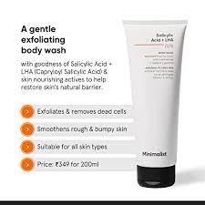 Minimalist salicylic acid + LHA 02% body wash 200ml