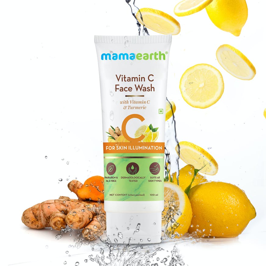 Vitamin C Face Wash with Vitamin C and Turmeric for Skin Illumination β 100ml