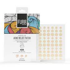 FURR HYDROCOLLOID ACNE RELIEF PATCH -REDUCES ACNE,SPOTS & BLEMISHES with turmeric and neem