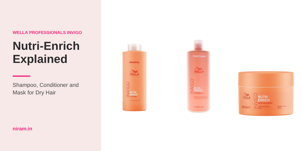 Wella Professionals INVIGO Nutri-Enrich Deep Nourishing Shampoo, Conditioner and Mask for dry hair