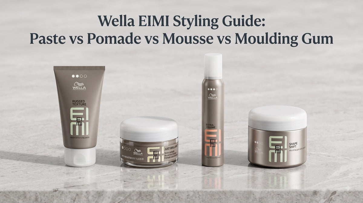Wella EIMI Styling Guide: Paste vs Pomade vs Mousse vs Moulding Gum
