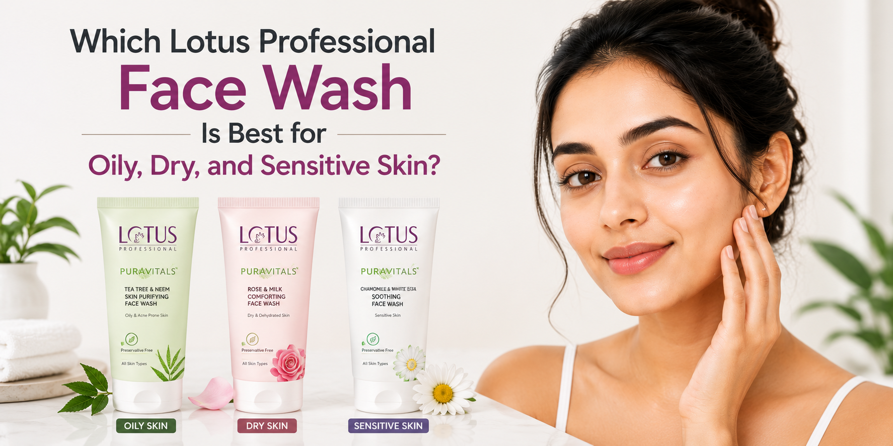 Which Lotus Professional Face Wash Is Best for Oily, Dry, and Sensitive Skin?