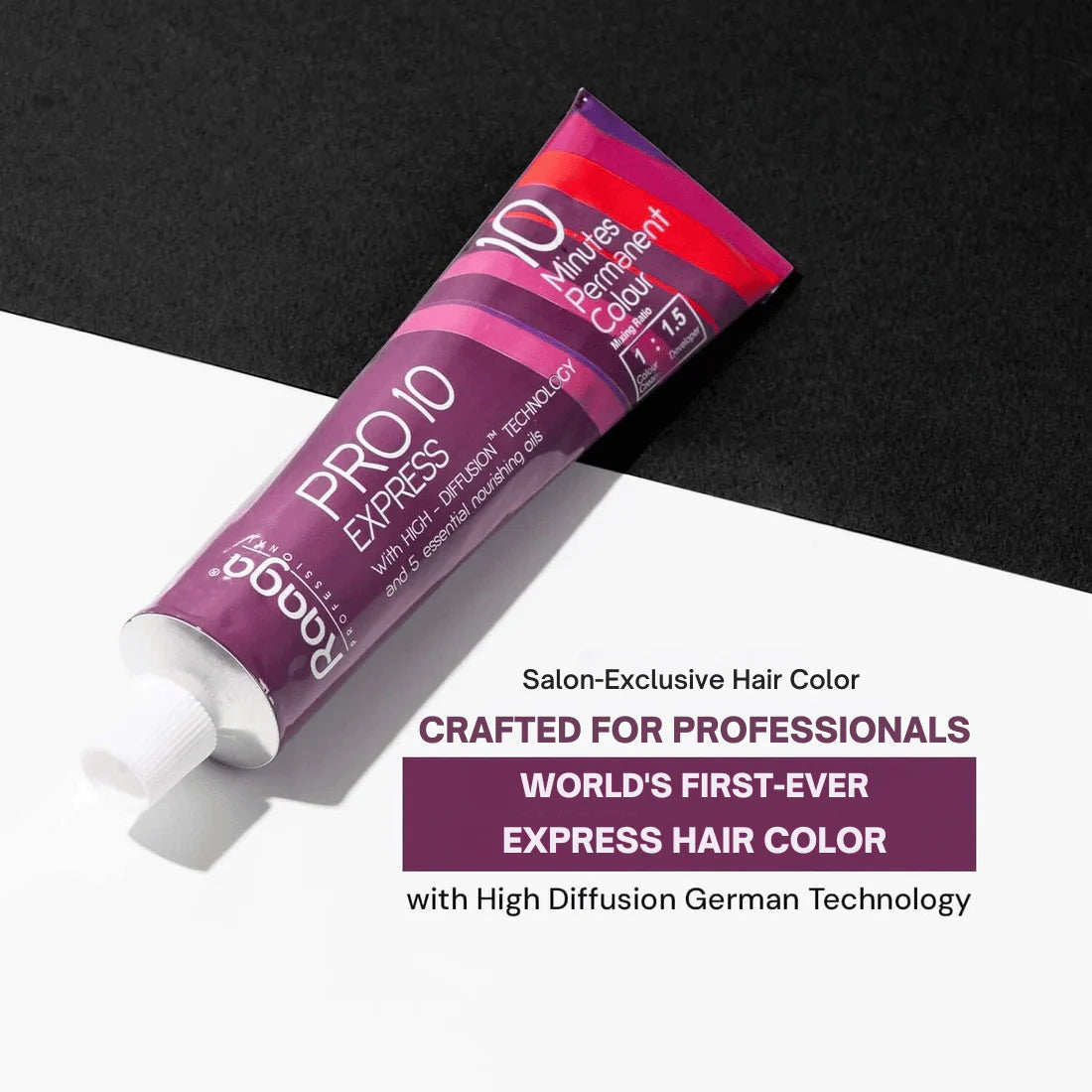 Raaga Pro 10 Express Hair Colour Intense Burgundy Brown 4.20 Raaga Professional