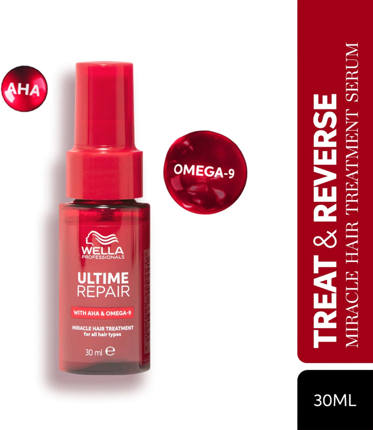 Wella Professionals Ultime Repair With AHA & Omega-9 Miracle Hair Treatment Serum (30ml) Wella Professionals