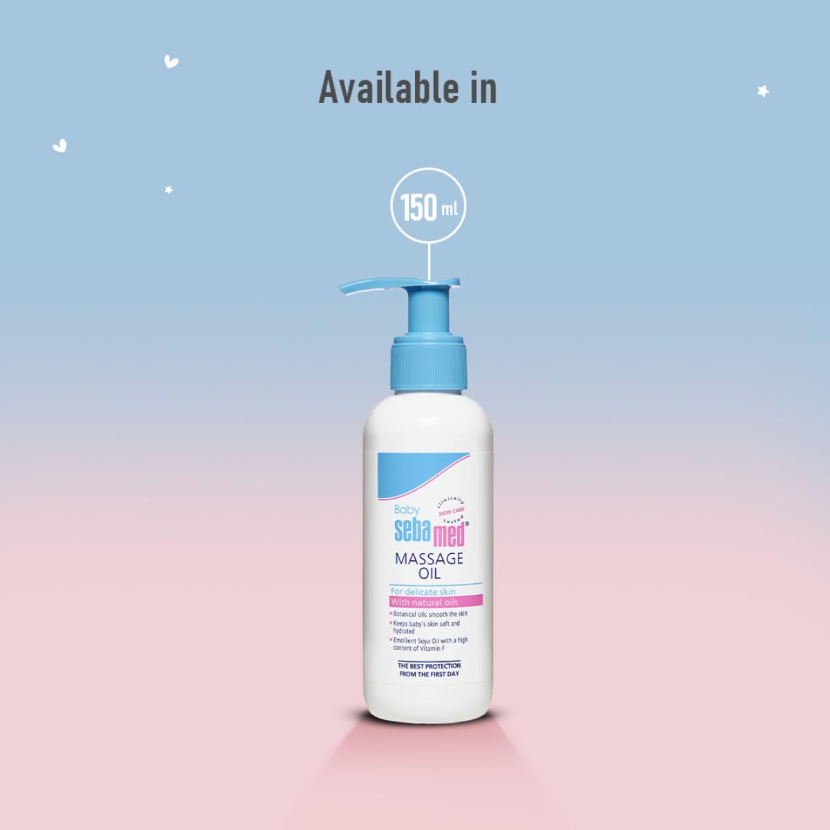 Sebamed Baby Massage Oil 150 ml | Non-Greasy Oil with Soya Oil Sebamed