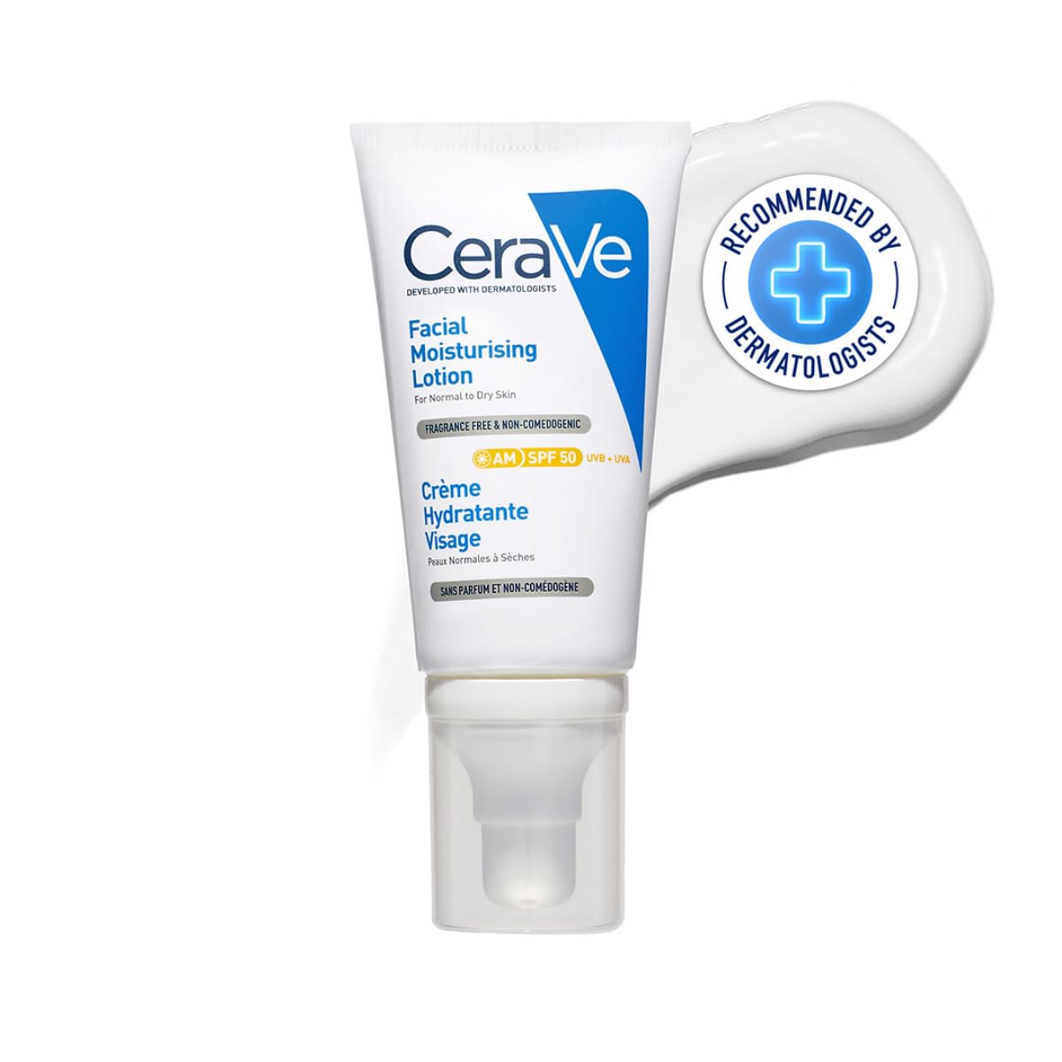 Cerave AM Facial Moisturizing Lotion With Sunscreen SPF 50 UVB + UVA, Dermatologist Recommended Day Cream (52ml) Niram Global Private Limited