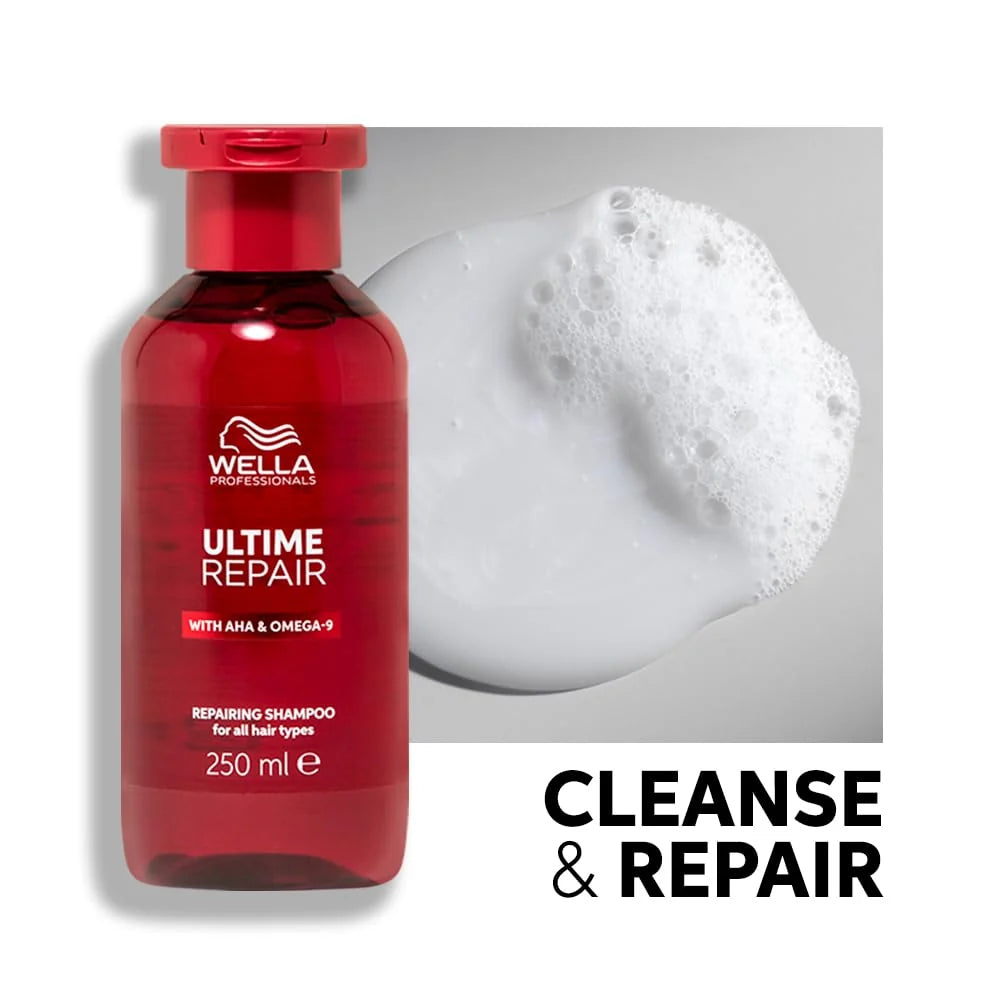 Wella Professionals Ultime Repair With AHA & Omega-9 Shampoo (250ml) Wella Professionals