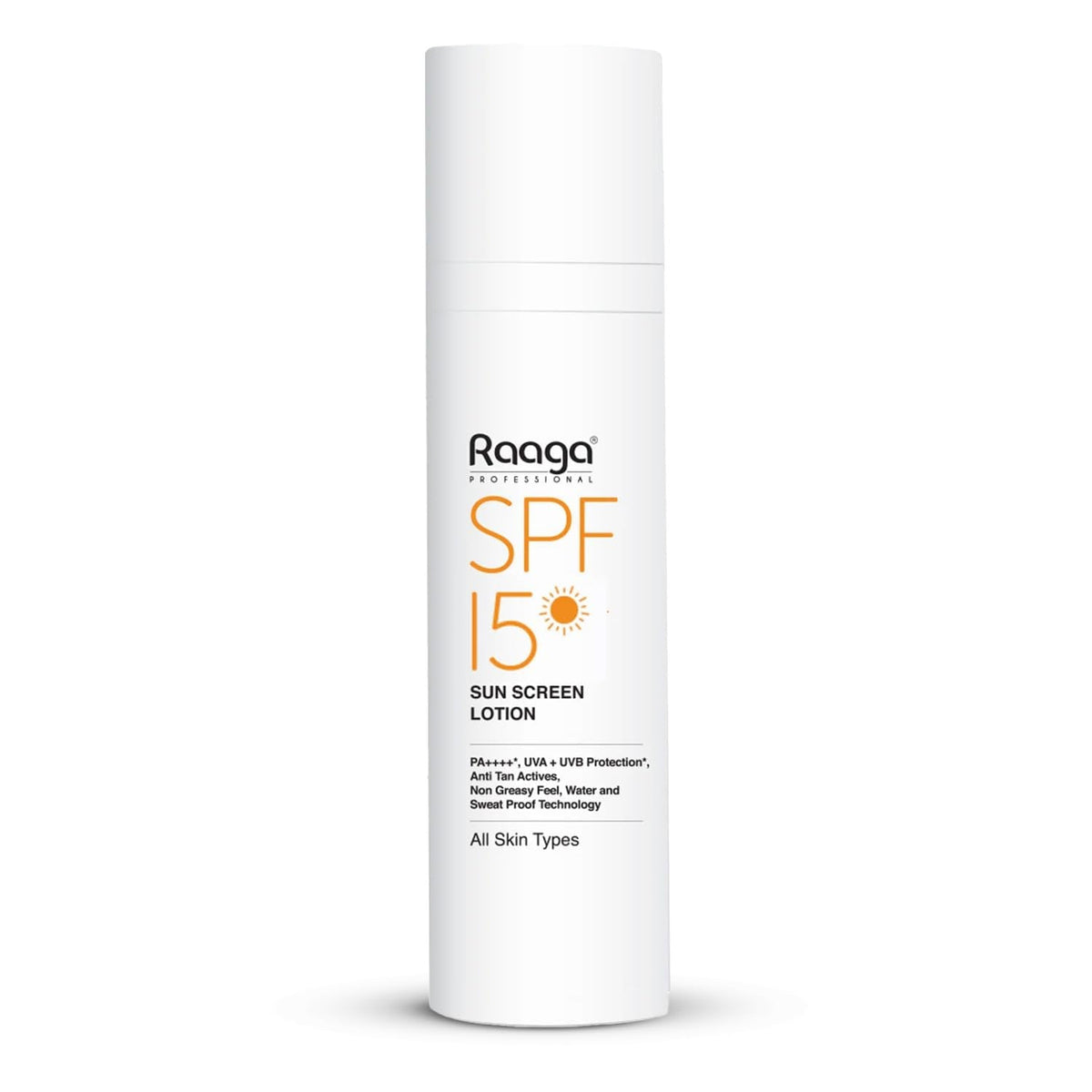 Raaga SPF 15 Sunscreen Lotion 55ml | Daily UV Protection Raaga Professional