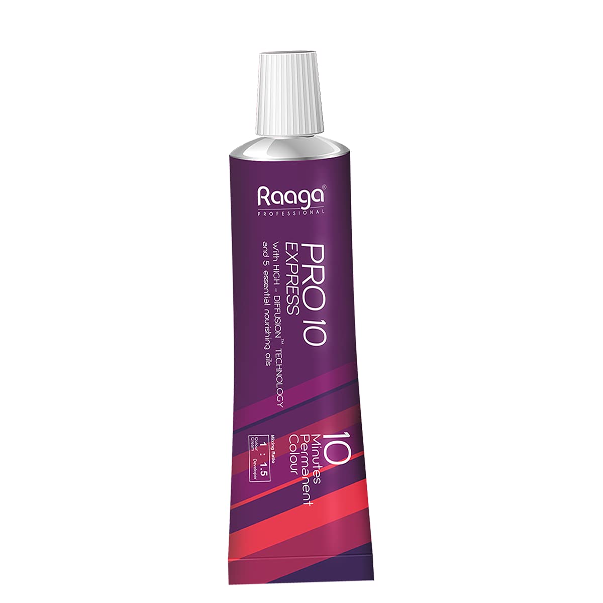 Raaga Pro 10 Express Hair Color Blonde 7 | 10-Minute Permanent Dye Raaga Professional