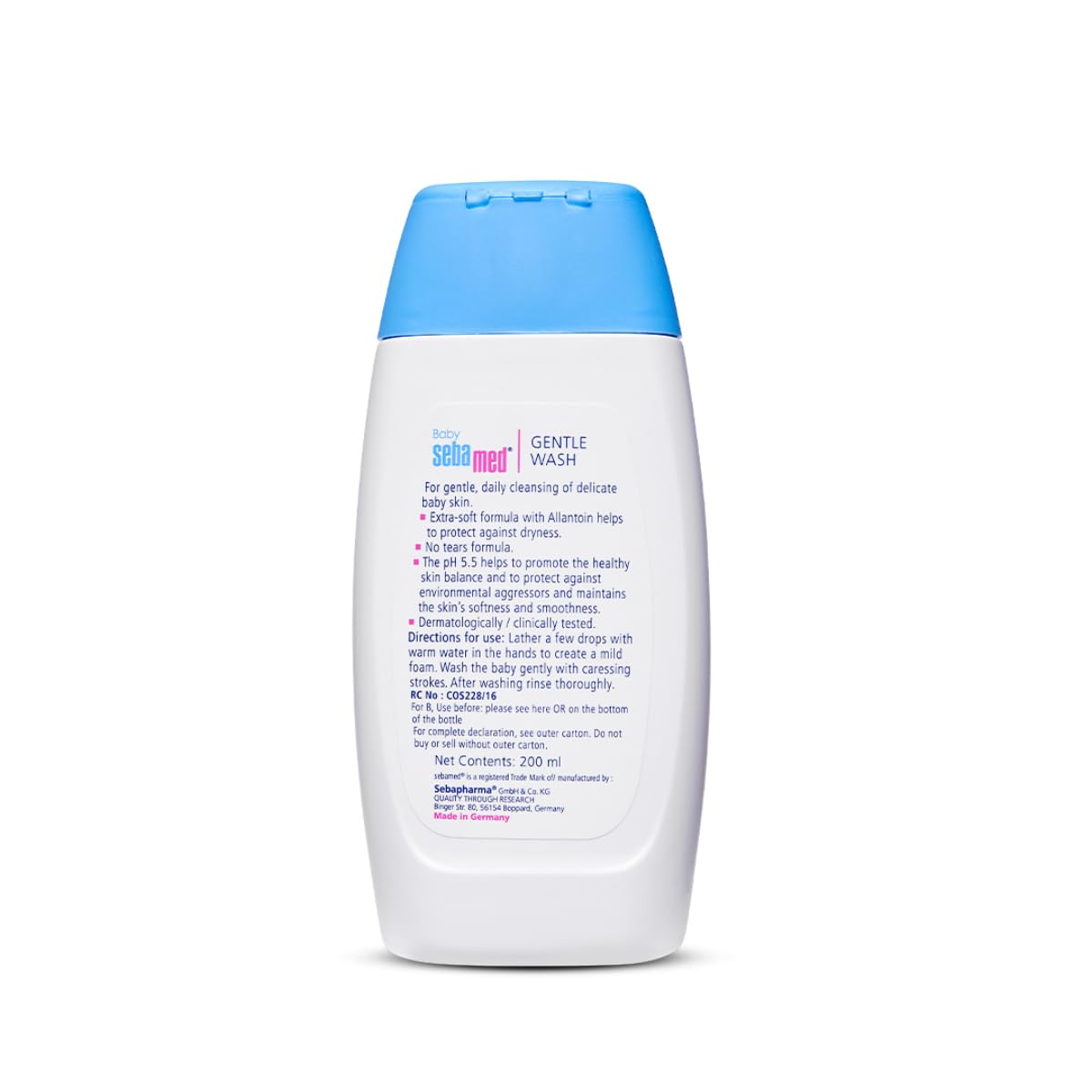Sebamed Baby Gentle Wash 200 ml | pH 5.5 Soap-Free Baby Body Wash Sebamed