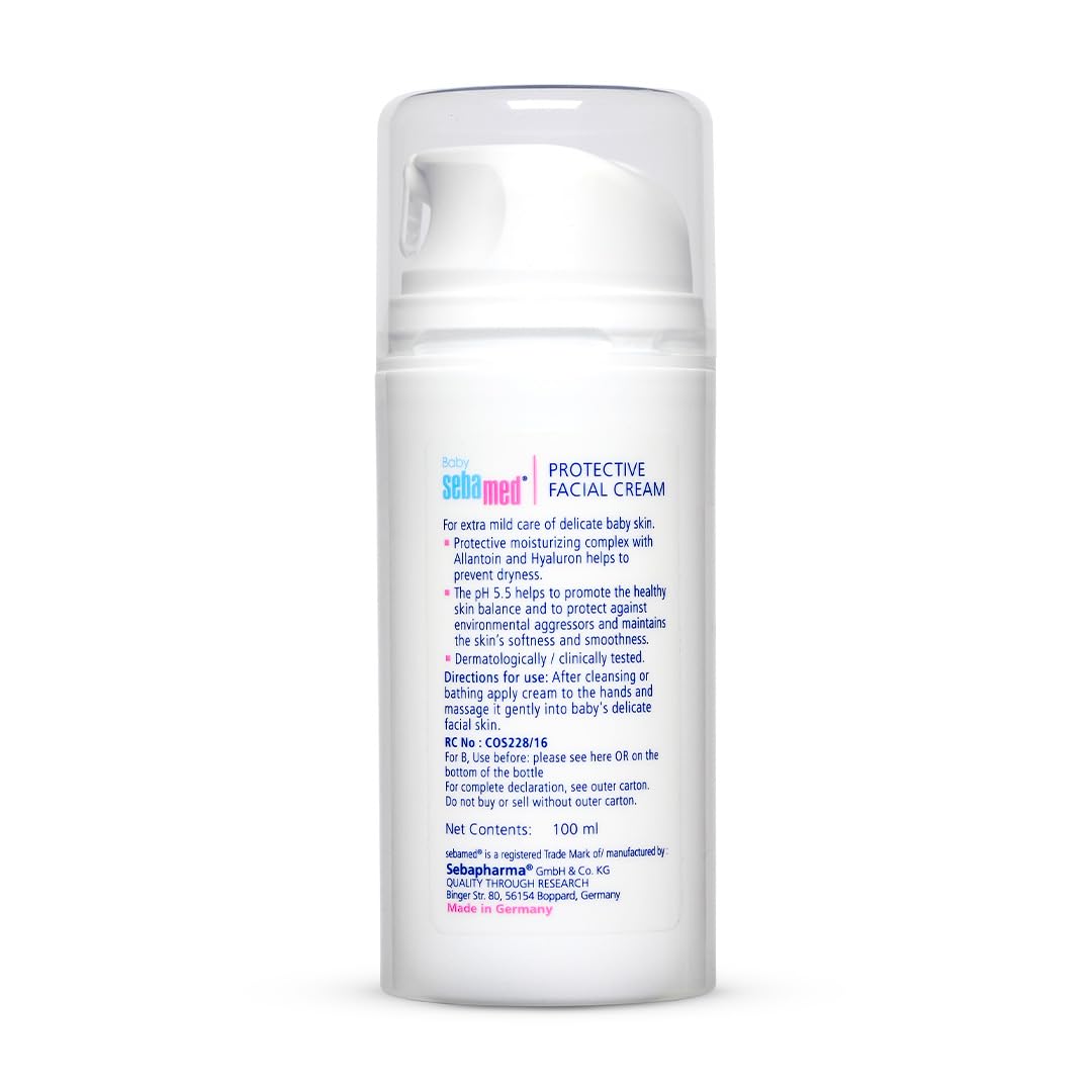 Sebamed Baby Protective Facial Cream 100 ml | pH 5.5 Face Cream Sebamed
