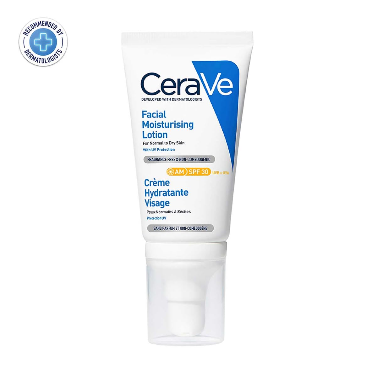 CeraVe AM Facial Moisturizing Lotion With Sunscreen SPF 30 UVB + UVA, Dermatologist Recommended Day Cream (50gm) CeraVe
