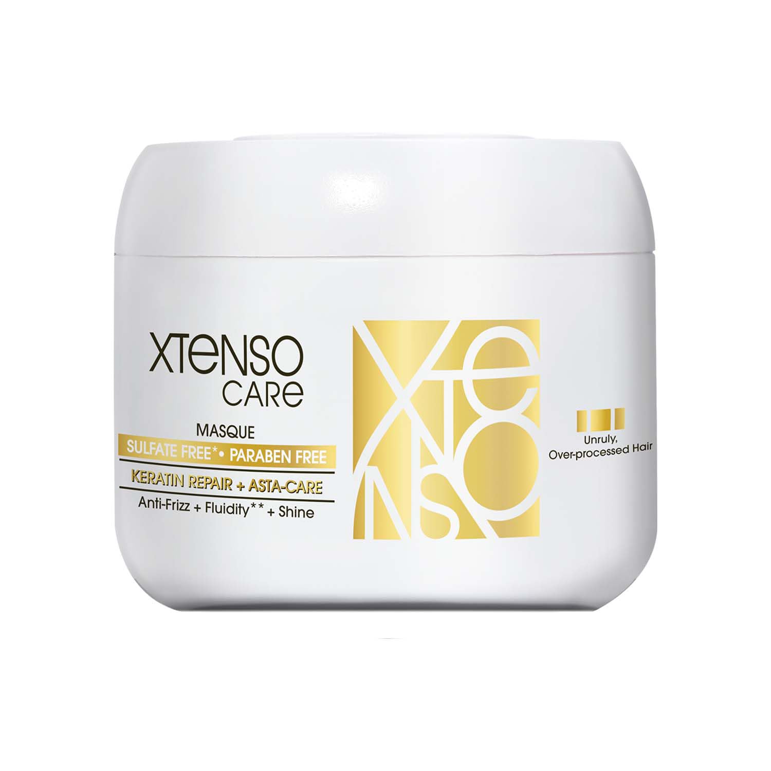 Xtenso Care hair mask jar on a white background