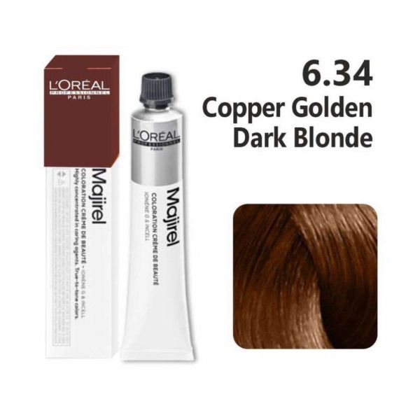 L'oreal Professionnel Paris Majirel - 6.34 (Copper Golden Dark Blonde)