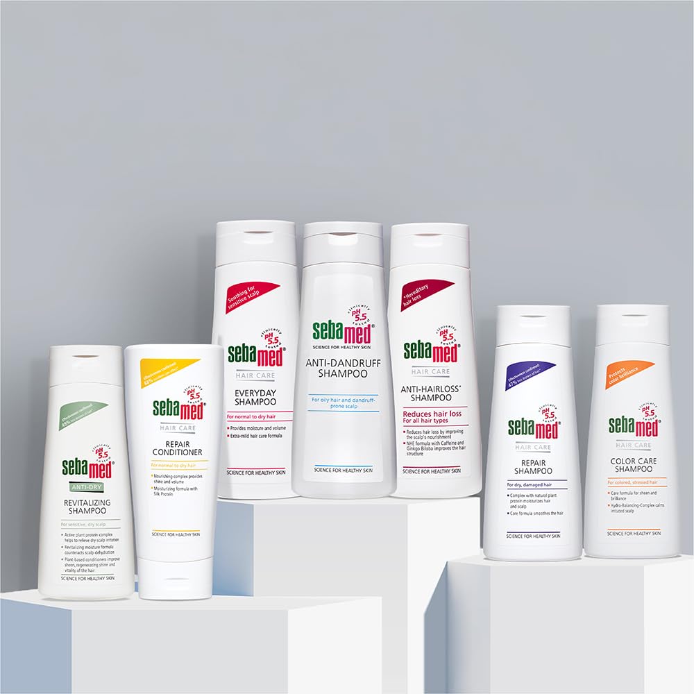 Sebamed Anti Dandruff Shampoo 200 ml | pH 5.5 | Controls Dandruff & Scalp Itching | Piroctone Olamine Formula | SLS, Paraben & Toxin Free