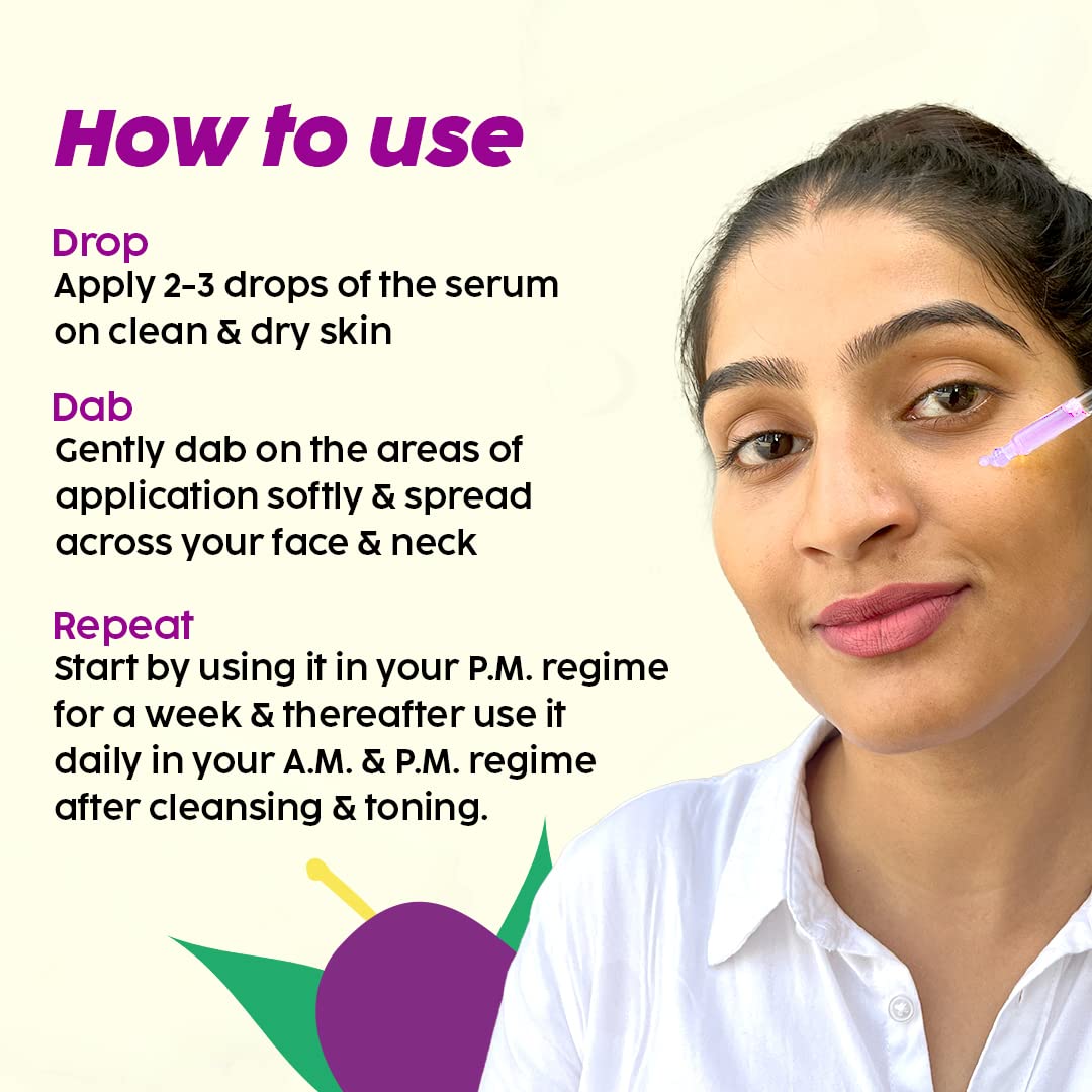 PLIX – The Plant Fix 10% Niacinamide Jamun Face Serum | 1% Zinc & Witch Hazel | Controls Oil, Reduces Acne Marks & Blemishes | For Acne-Prone Skin | 30ml PLIX