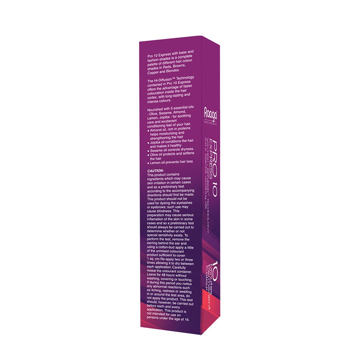 Raaga Pro 10 Express Hair Color Blonde 7 | 10-Minute Permanent Dye Raaga Professional