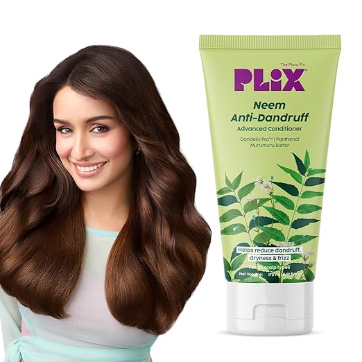 PLIX – The Plant Fix All Neem Anti-Dandruff Advanced Conditioner | With Dandelix Pro & Murumuru Butter | Fights Dandruff & Nourishes Scalp | Paraben & Sulphate Free | Unisex | 175ml