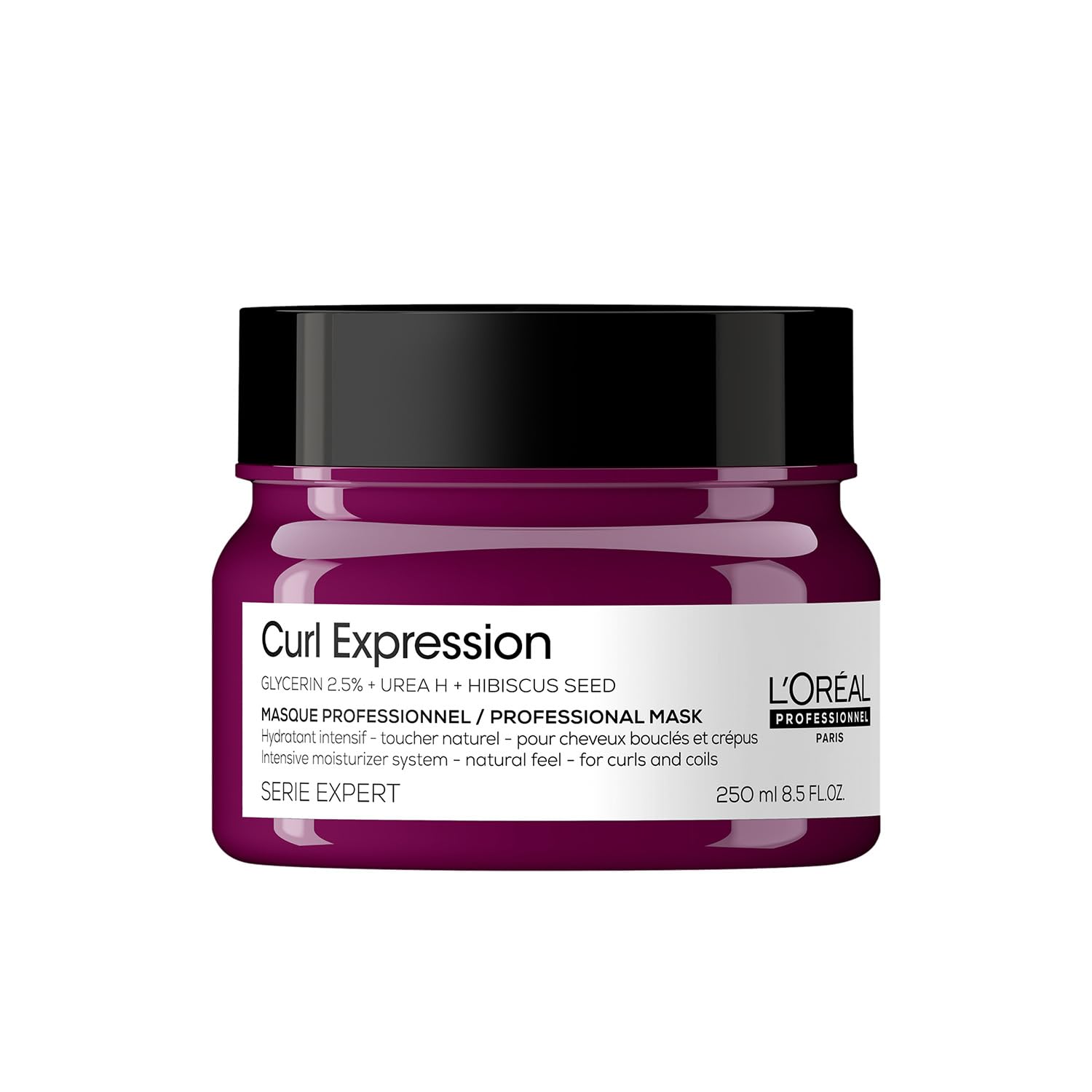 L'Oréal Professionnel Curl Expression Intense Moisturizer Mask 250 ml | Deep Hydration & Detangling for Curls | With Glycerin, Urea H & Hibiscus Seed Loreal Professional