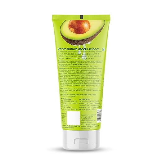 PLIX – The Plant Fix Avocado Ceramide Moisture Rush Juicy Cleanser | Hydrating & Nourishing Face Wash with Ceramides | Gentle Cleanser for Sensitive Skin | Unisex | 100ml PLIX