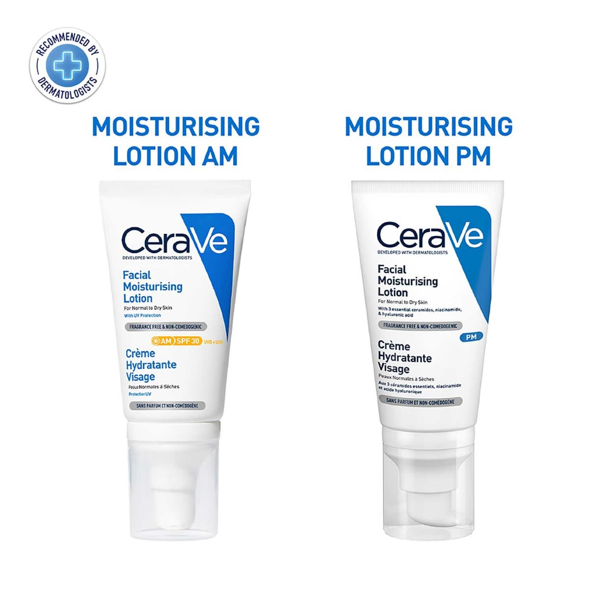 CeraVe AM Facial Moisturizing Lotion With Sunscreen SPF 30 UVB + UVA, Dermatologist Recommended Day Cream (50gm) CeraVe