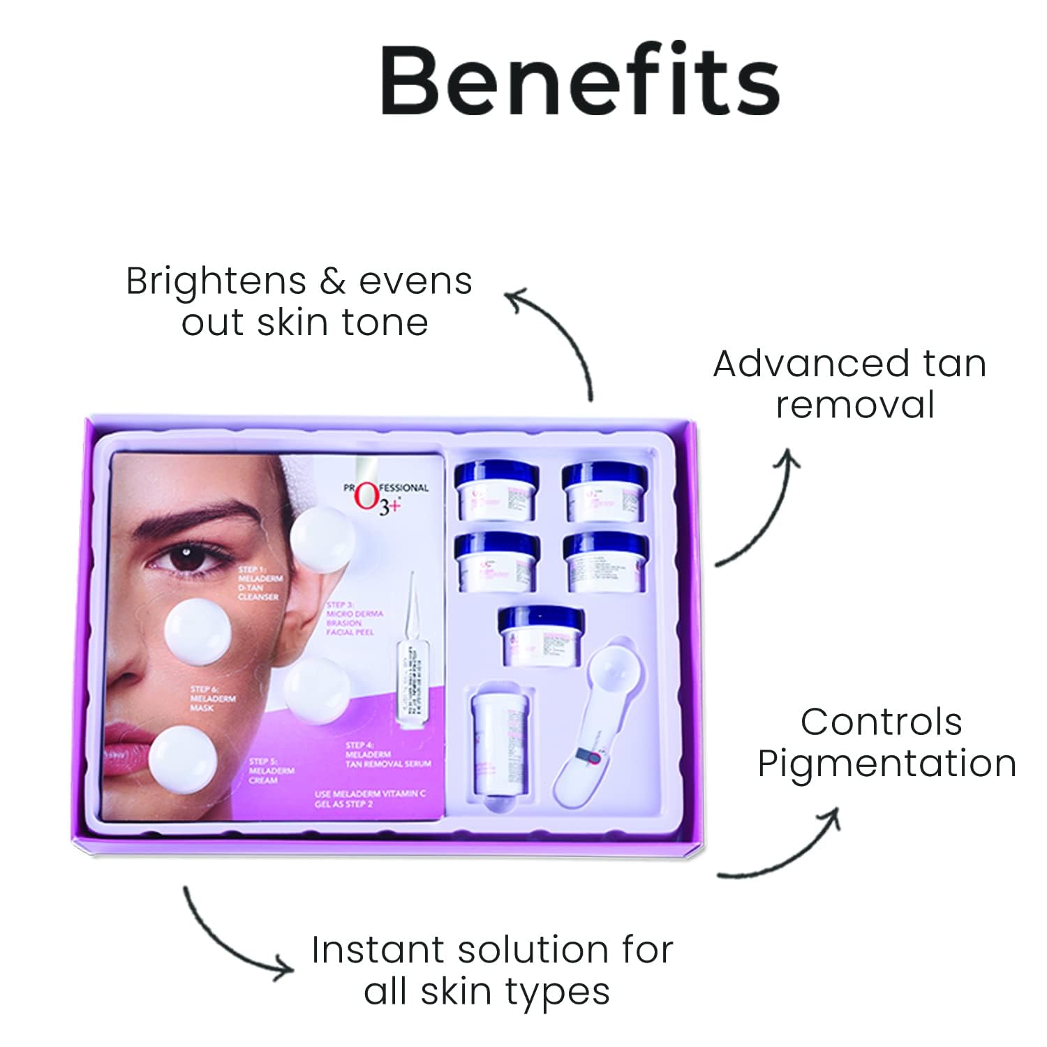O3+ Professional Power Brightening Facial Kit (123gm+40ml) O3+