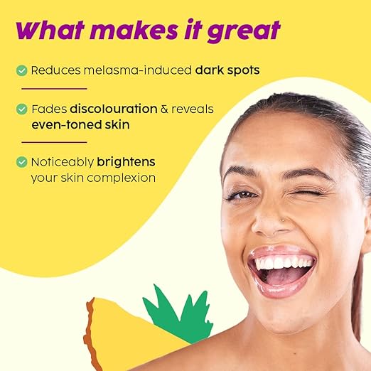 PLIX – The Plant Fix 2% Alpha Arbutin Pineapple Dewy Face Serum | 10% Niacinamide + 5% PHA | De-Pigmentation & Dark Spot Removal | Brightening Serum | 30ml PLIX