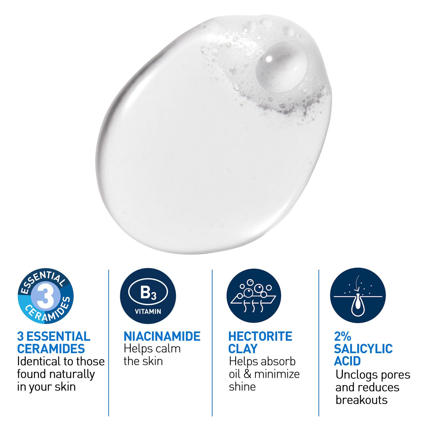 CeraVe Blemish Control Cleanser with 2% Salicylic Acid & Niacinamide for Acne-prone skin (236ml) CeraVe